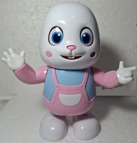 Brinquedo Coelho Dançarino Interativo Com Som E Luz/Sem Orelhas