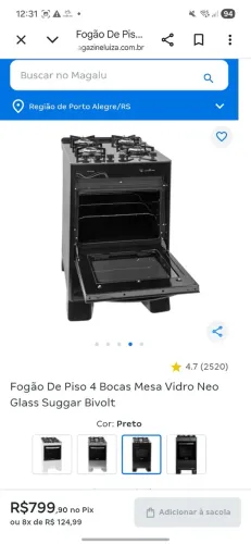 Fogão 4 bocas