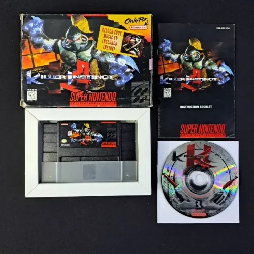 Killer Instinct Completo Americano Original Super Nintendo - Snes. Com CD Trilha sonora