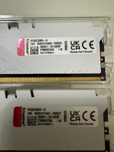 32GB memória Ddr5 Cl30 6000mhz white hyperx