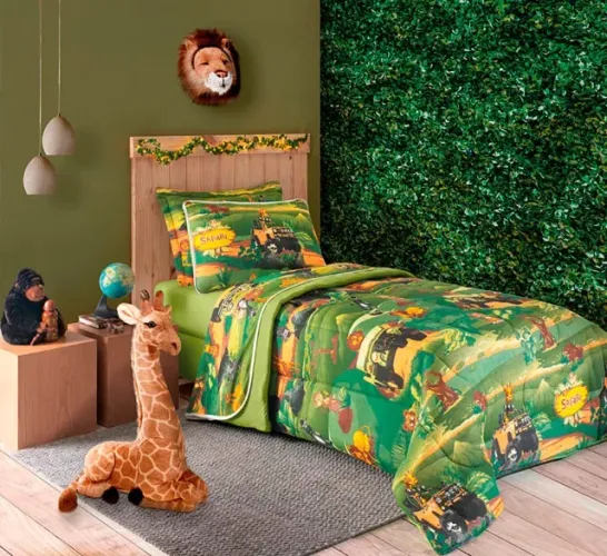Kit Lençol + Fronha + Edredom Infantil