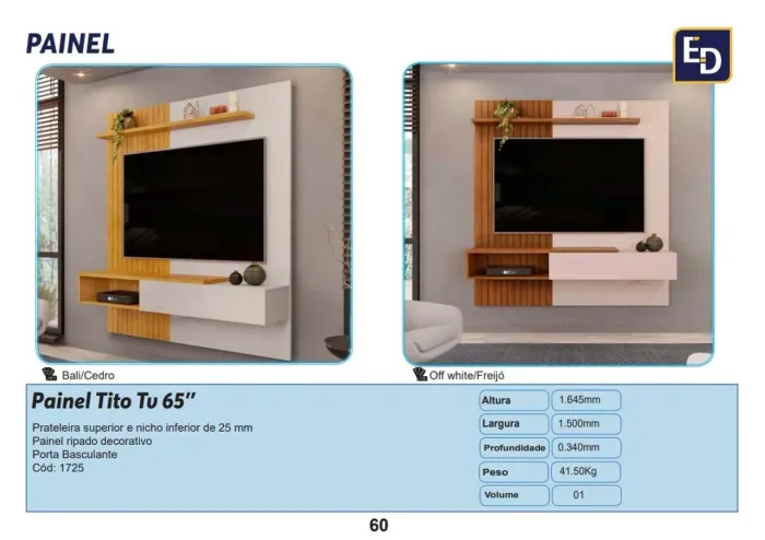 Painel Tito Tv 65? 1.50cm
