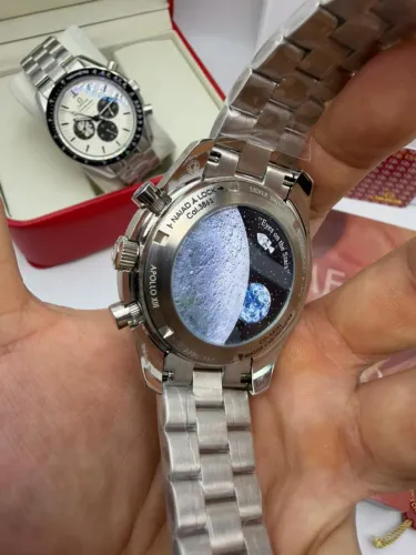 Omega Speedmaster Snoopy Pulseira de Aço 43mm
