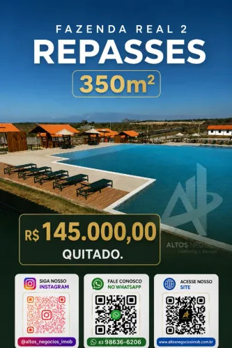 Fazenda Real 2 - Lote 300m² em Condomínio de Alto Padrão