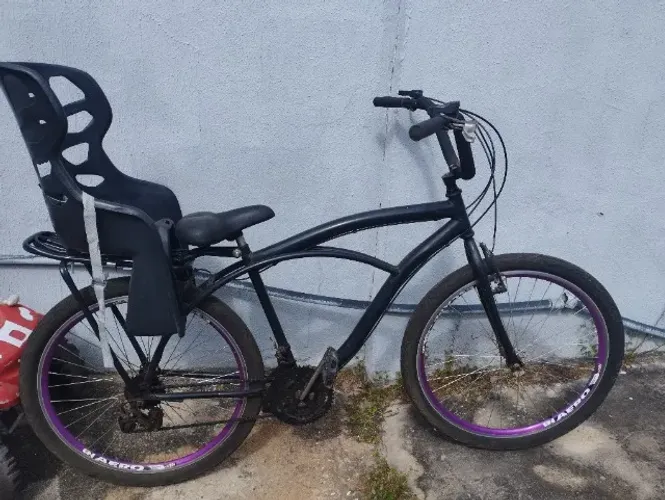 2 Bicicletas Caiçara e 2 Cadeirinhas Infantil