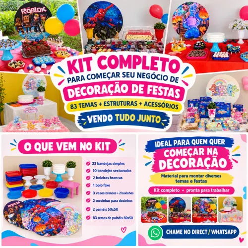 Kit completo para começar seu negócio decoração de festa