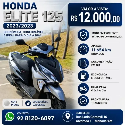 Vendo Honda Elite 125