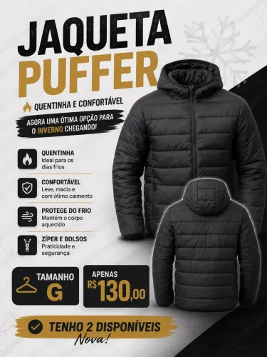 Jaqueta Puffer: A escolha certa para o seu inverno!