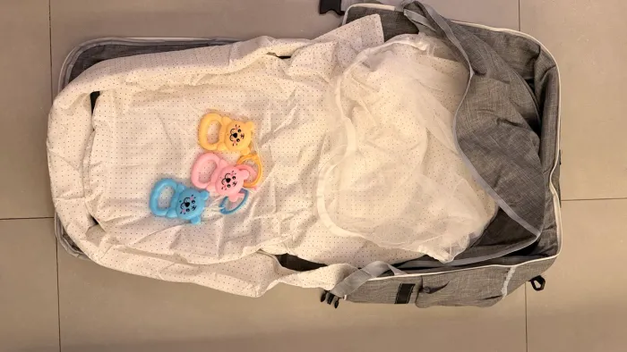 Berço Tenda Cercadinho Portátil Mosquiteiro Colchão Bebe