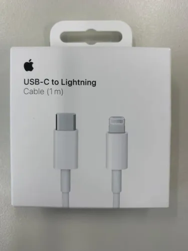 Cabo de USB-C para Lightning 1m Apple (original, sem uso)