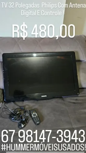 Vende - Se TV 32 Polegadas Philips Com Antena Digital E Controle !