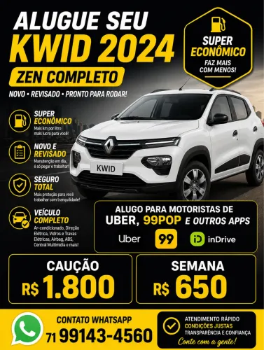Renault Kwid Zen 1.0 Flex 12V 5P Mec. 2024