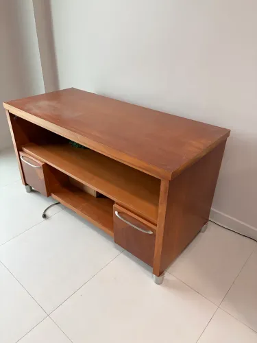 Balcão + rack madeira