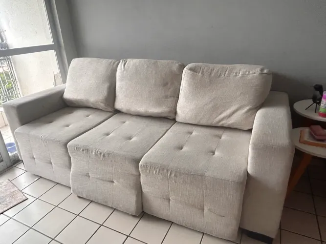 Sofá 3 lugares GMAG em linho
