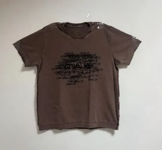 camiseta ewcruel faded brown