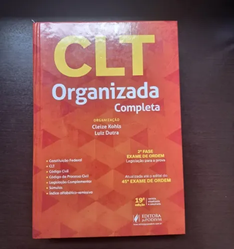 CLT CEISC 2026 PARA 2° FASE OAB E CONCURSOS-cleize-kohls e luiz-dutra-editora-juspodi