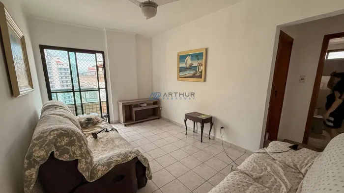 Apartamento para locação na Tupi em Praia Grande com 1 quarto, 1 vaga e 52m²