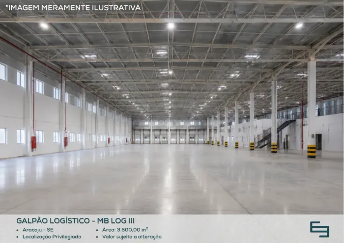 Galpão para alugar em Aracaju/SE com 3.500,00 m² em condomínio logístico