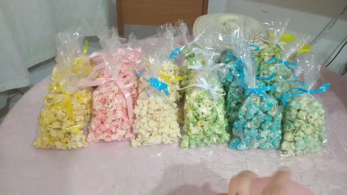 PIPOCA COLORIDAS PARA FESTAS