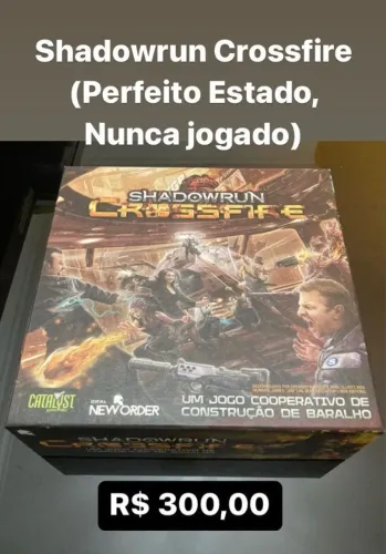 Shadowrun Crossfire em Perfeito Estado, Nunca Jogado!