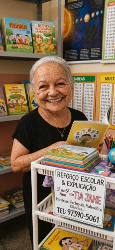 REFORÇO ESCOLAR & EXPLICAÇÃO ? Do 1° ao 6 ano do fundamental. <br>?Com a Tia Jane! ?
