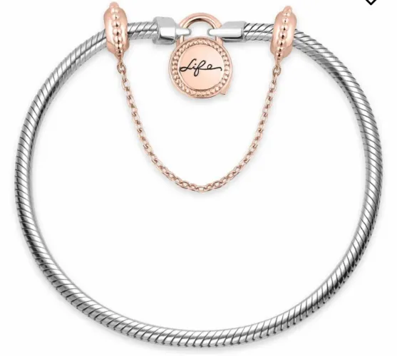 Vendo Pulseira Vivara Life - Prata 925 com Rosé 