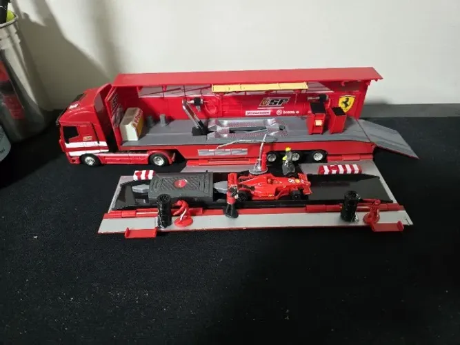 Ferrari Team Truck Hot Wheels Completo