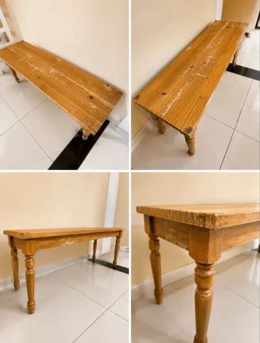 Banco de madeira Tok Stok