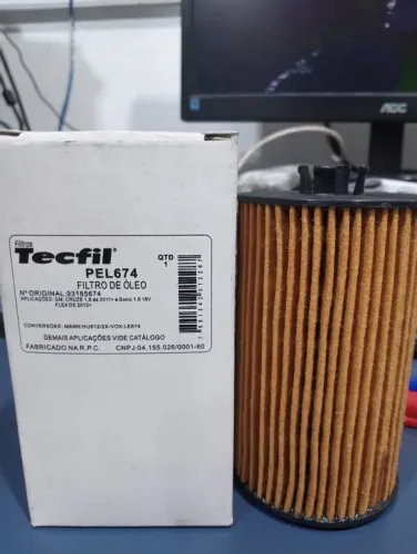 PEL 674 REFIL FILTRO DE OLEO MOTOR 