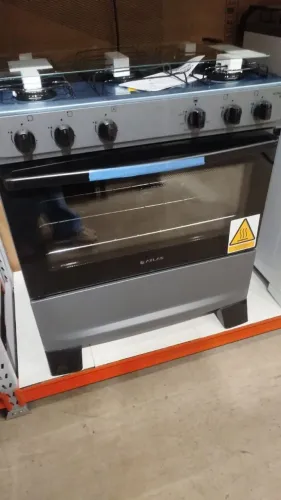 FOGAO A GAS 5 BOCAS MÔNACO TAMPO DE INOX 