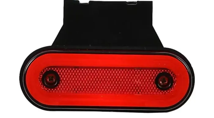 Luz De Marcação Lateral Vermelha LED 12V 24V 08 lâmpadas vermelho com suporte.