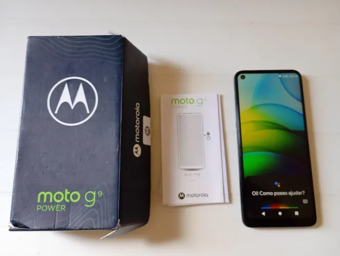 Moto G9 POWER - Conservadíssimo - BATERIA 6000 milhamperes.