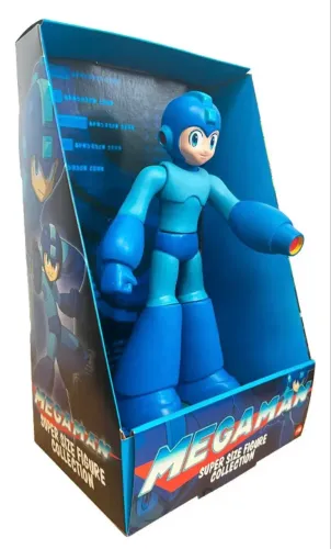 Mega Man Boneco Grande Articulado Action Figure Vinil Caixa 22cm