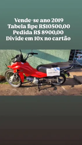 Honda pop pronta para andar