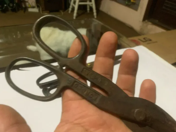 tesouras de funileiro vintage USA 