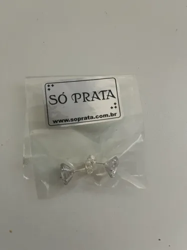 Brinco de prata 1,2 cm novo 