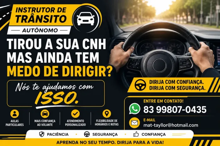 Perca seu medo de dirigir! Nós te ajudamos!
