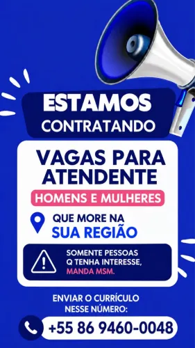 Vagas Thedog e sushirus Dirceu URGENTE