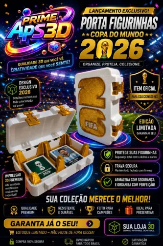Porta Figurinhas da Copa Do Mundo 2026