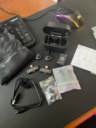 Hollyland Lark M2S Ultimate Combo Microfone Sem Fio USB-C Lightning