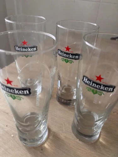 Kit 4 Copos Heineken Original 350ml Novos Colecionador