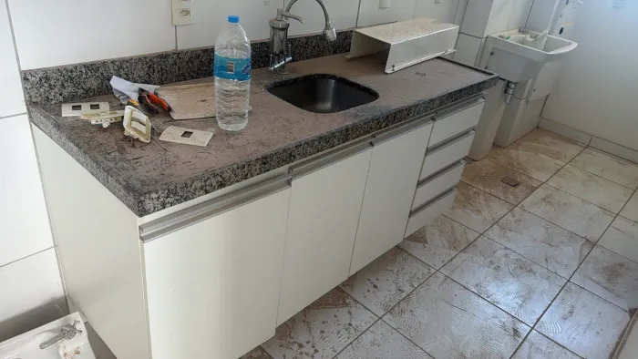 Bancada de cozinha mármore