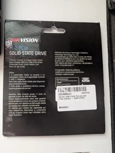 SSD NVMe 512GB
