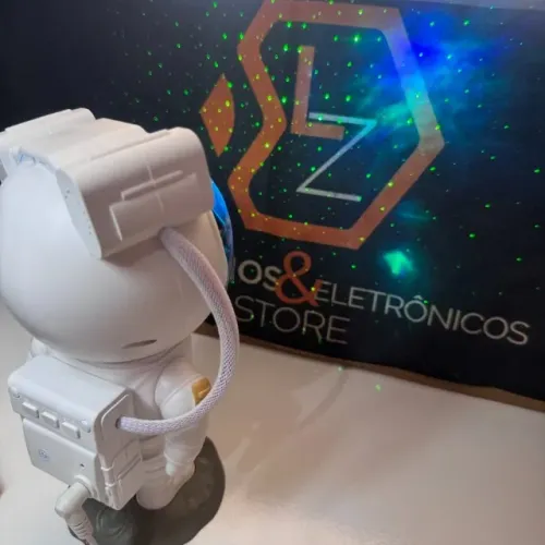 Projetor de Luz Astronautal Laser Galáxia Nebulosa Estrelas Luz Noturna para Quarto