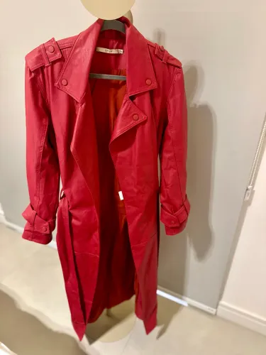 Casaco Trench Coat Vermelho