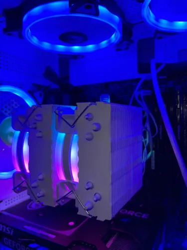 Kit Upgrade: Processador AMD Ryzen 7 5700X + Air Cooler Dual Tower RGB Branco