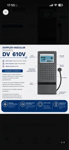 Doppler Veterinário Portátil 