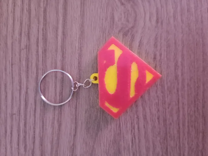 Chaveiro Personalizado Super Heróis Letra S Super Homem