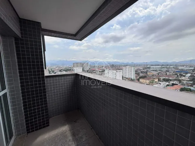 Sala comercial para locação com vista livre na Conselheiro Nébias em Santos