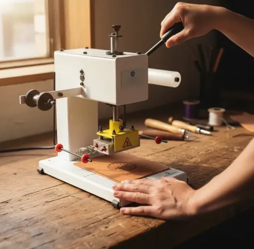 Máquina de fazer etiquetas de roupas e bolsas